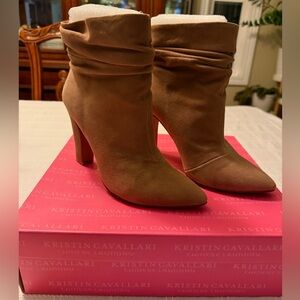 Kristin Cavallari Women's Tan Suede Boots